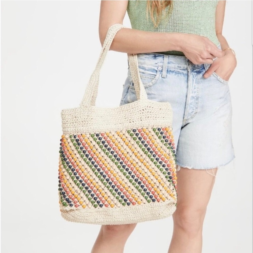 Madewell Crochet Beaded Tote